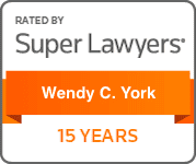 Wendy C. York has been rated by Super Lawyers for 15 years
