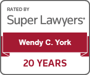 Rated by Super Lawyers, Wendy C. York, 20 Years